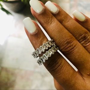Oval Eternity Rings